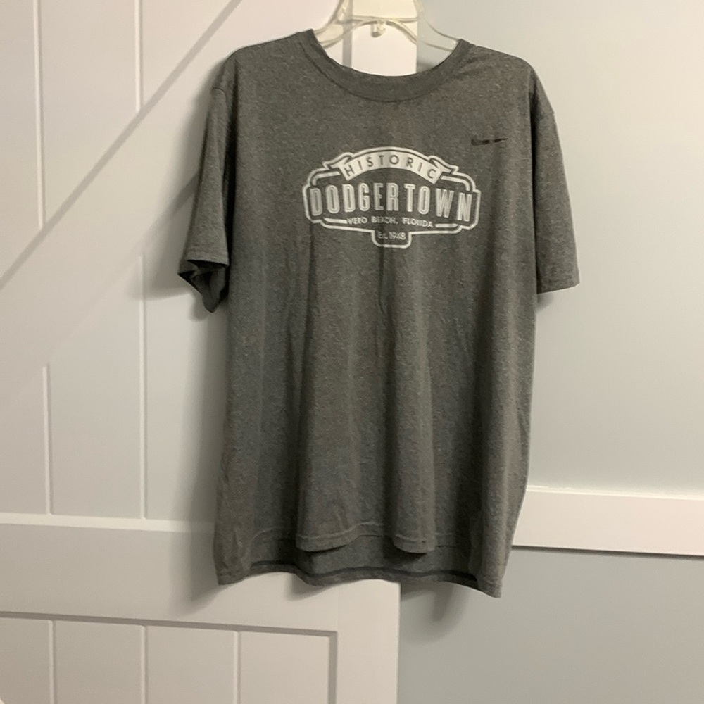 Nike Dri-Fit Men’s XXL 2XL Gray Dodgertown Vero Beach Atletic Tee Shirt